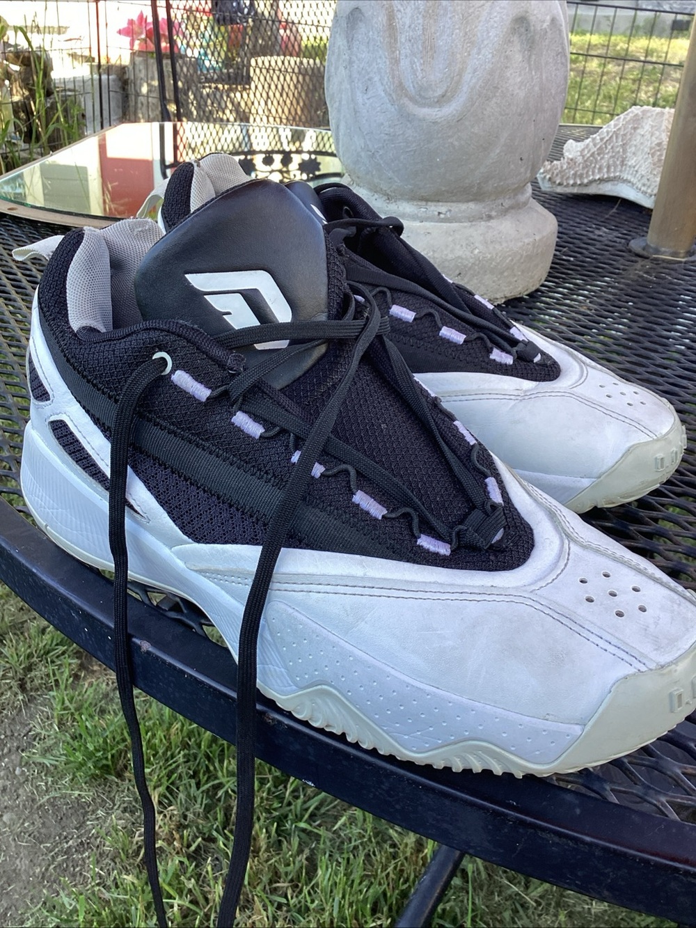 adidas Men’s Black and White Athletic Sneakers